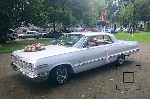 Rosa Rosen Traum Traumami Traumlimousine Hochzeitslimousine wedding car with flowers